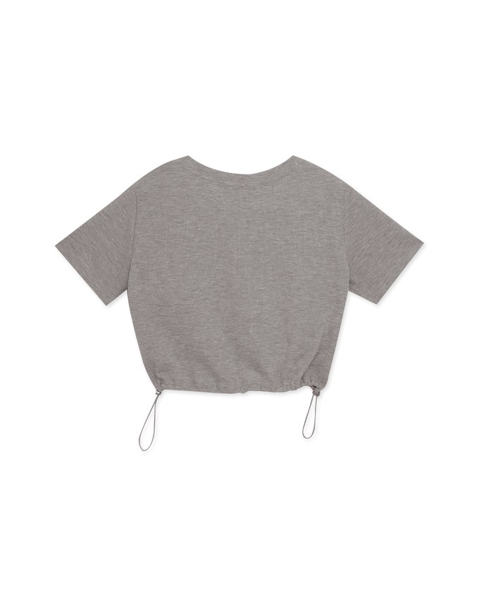 Muffin Texture Casual Letter Tee