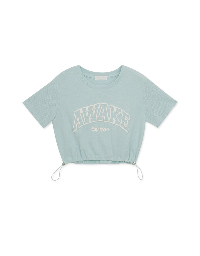 Muffin Texture Casual Letter Tee