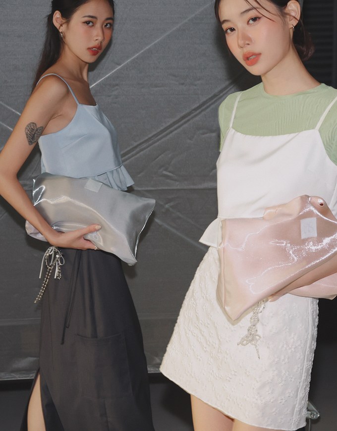 Solid Color Sheer Mesh Cropped Top