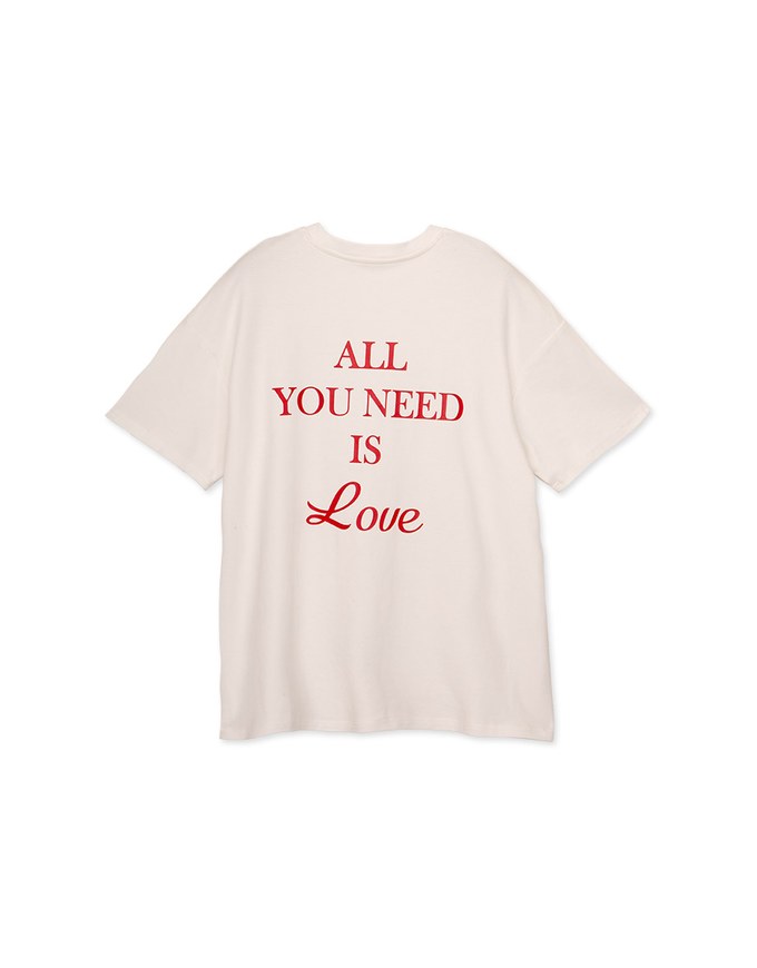 Love メッセージ ルーズTシャツ