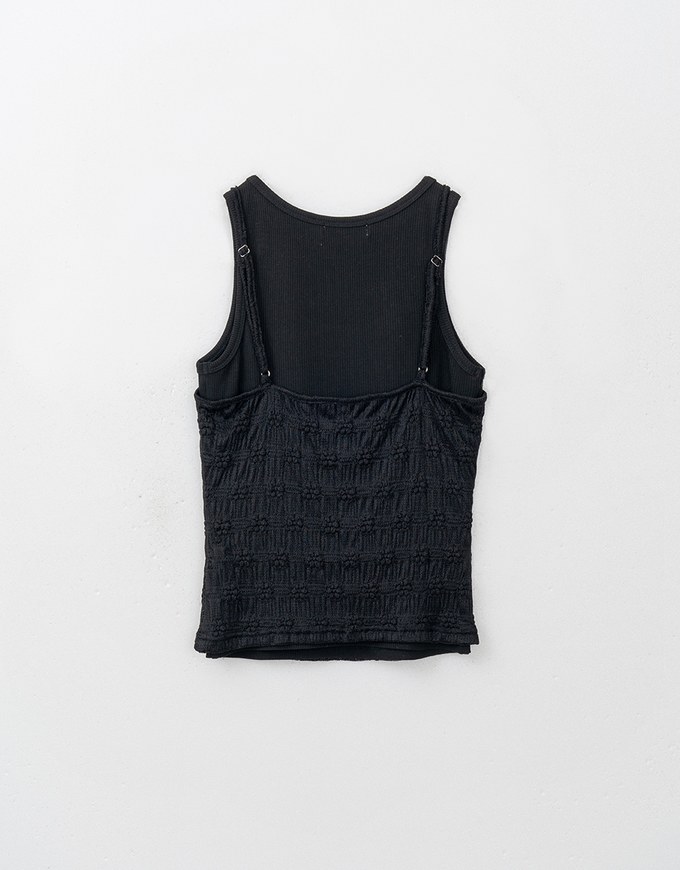 Double Layered Vest Top Set Wear