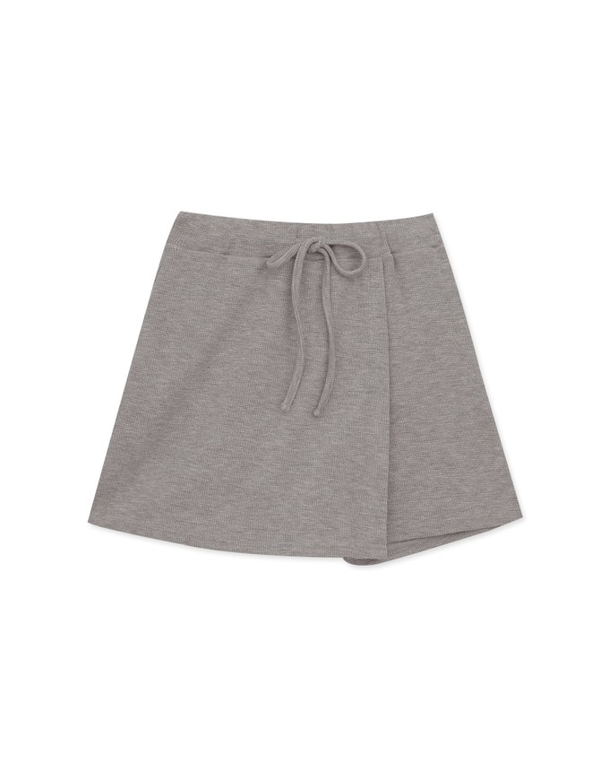 Muffin Texture Casual Drawstring Skorts