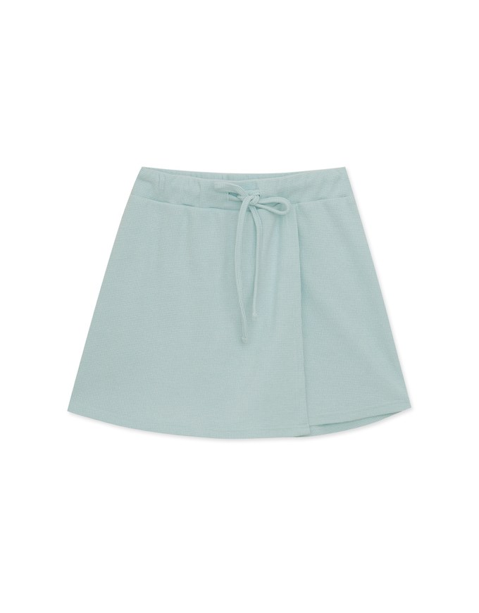 Muffin Texture Casual Drawstring Skorts