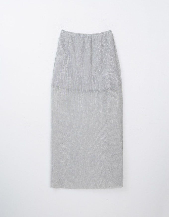 2 Way Premium Glittery Elastic Maxi Skirt