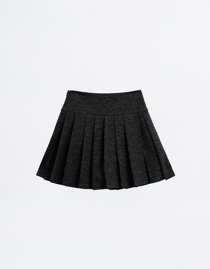 AIRY HOURGLASS Pleated A Line Mini Skirt