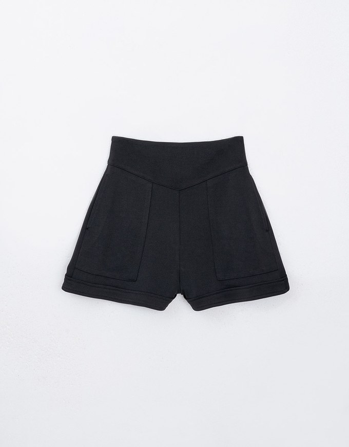 High Waist Wide Leg Shorts with Pockets