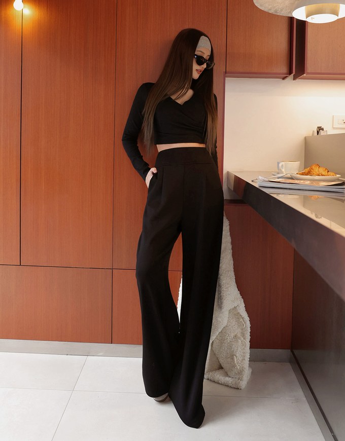 Air Zero Gravity Slimming High Waisted Wide Pants Culottes