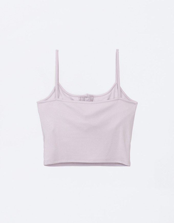 WARM↑UP Thin Heating Button Front Cami Bra Top