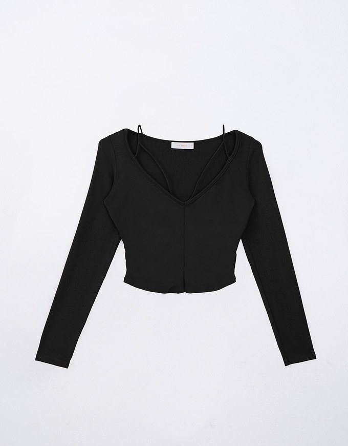 Stylish Front Hollow Out Ruched Top