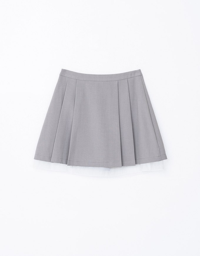 Layered Panel Blazer Skirt