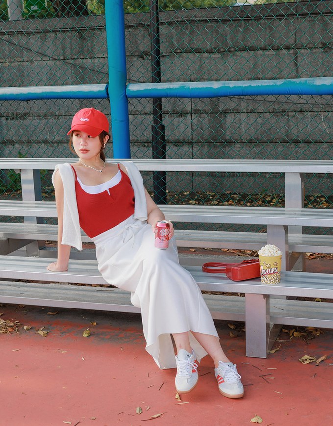 H Line Straight Cut Long Skirt