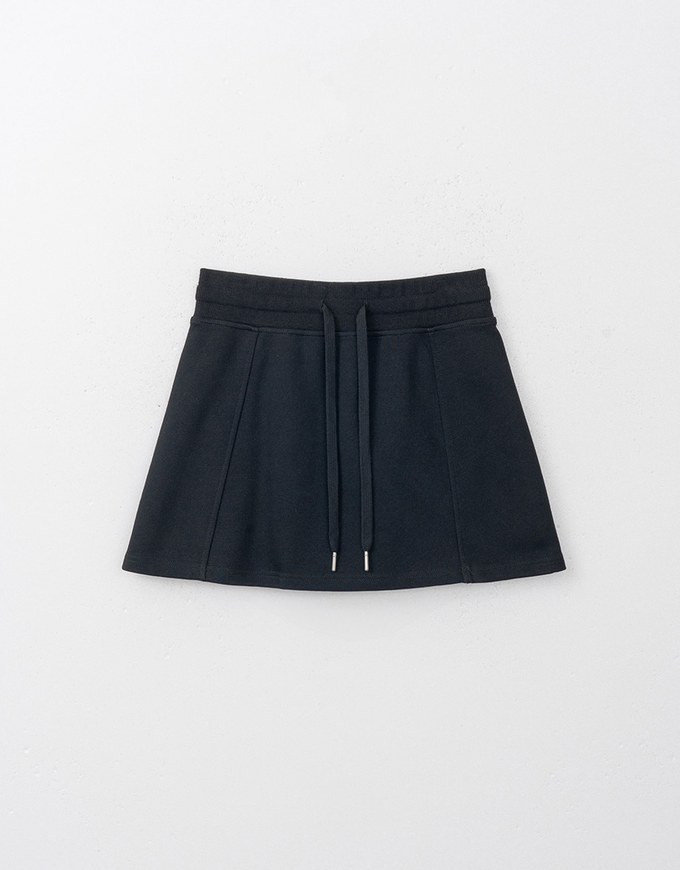 H Line Straight Cut Mini Skirt