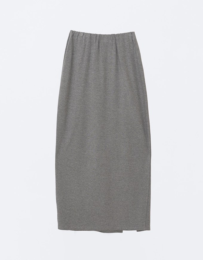 Solid Color Fleece Lined Side Slit Accent Maxi Skirt