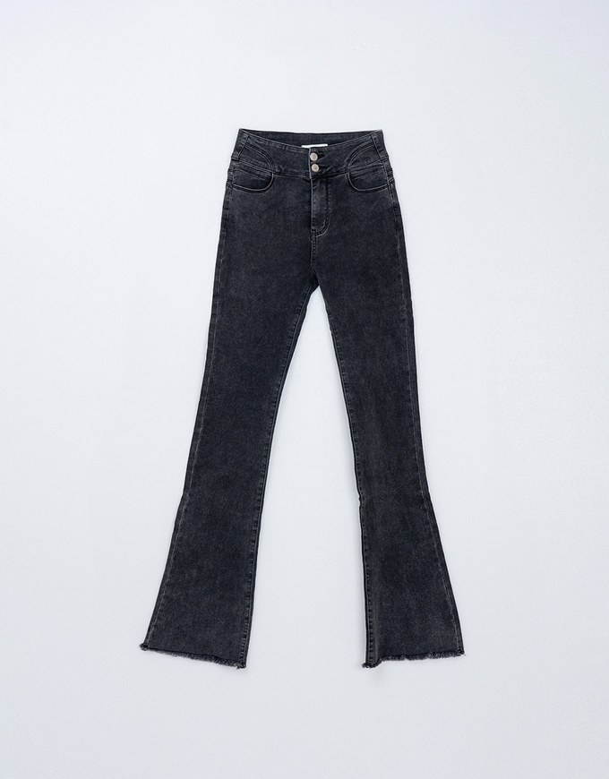 Double C Hourglass Slim Fit Flared Jeans Denim Pants