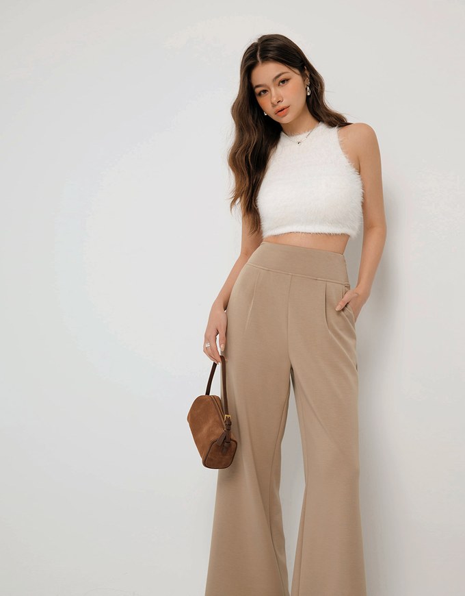 AIRY HOURGLASS High Waisted Wide Pants Culottes