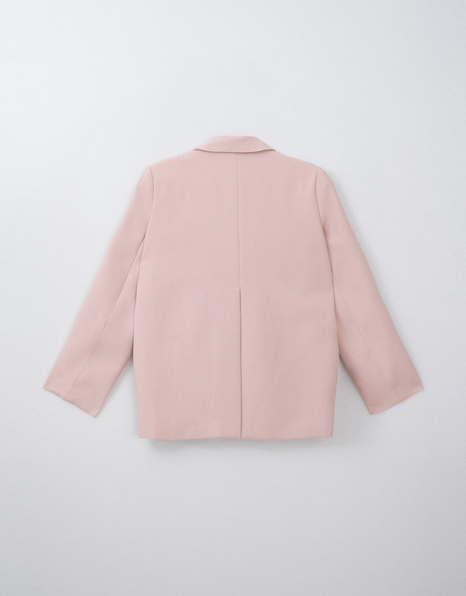 Pearl Bow Embellished Blazer Jacket (With Shoulder Pads)