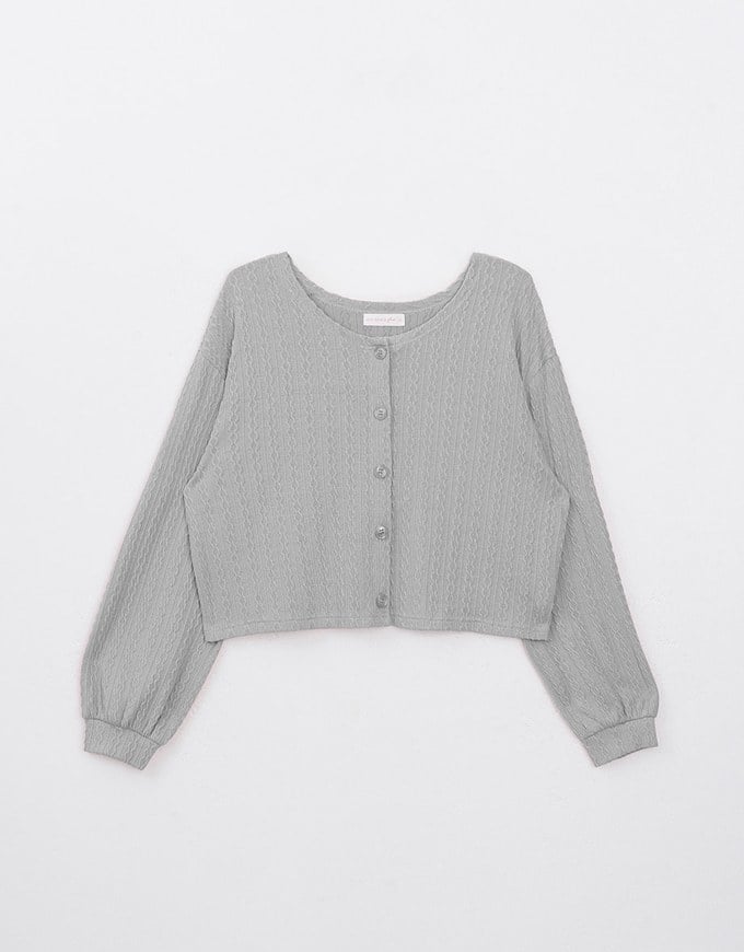 Lightweight Cable Knit Cardigan