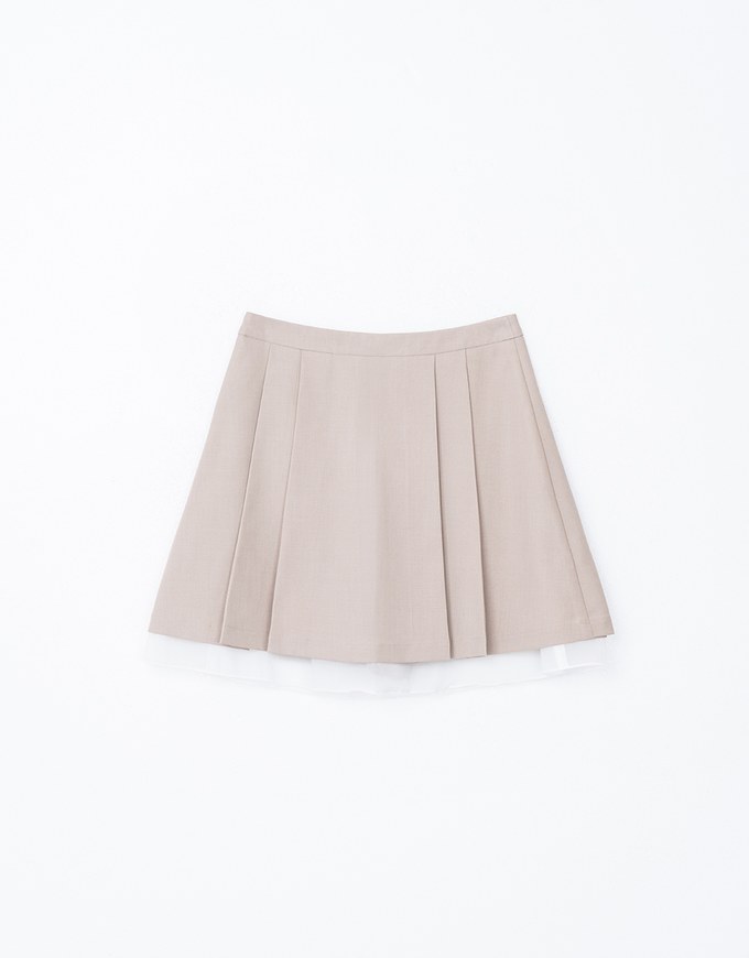 Layered Panel Blazer Skirt