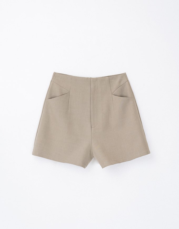 Minimalist Hidden Placket Shorts