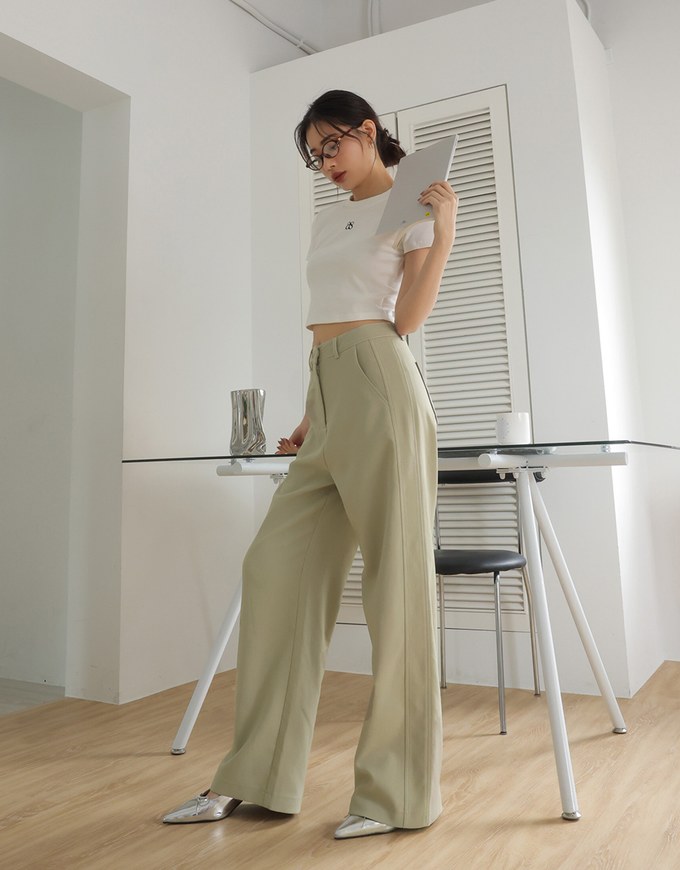 Chic Concealed Placket High Waisted Wide Pants Culottes