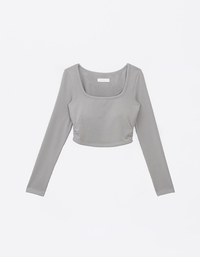 [Mercedes' Design] WARM↑UP Ruched Side Heating  Bra Top