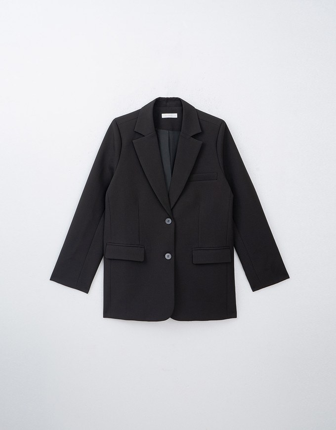 Minimalist Oversized Suit Jacket (With Shoulder Pads)