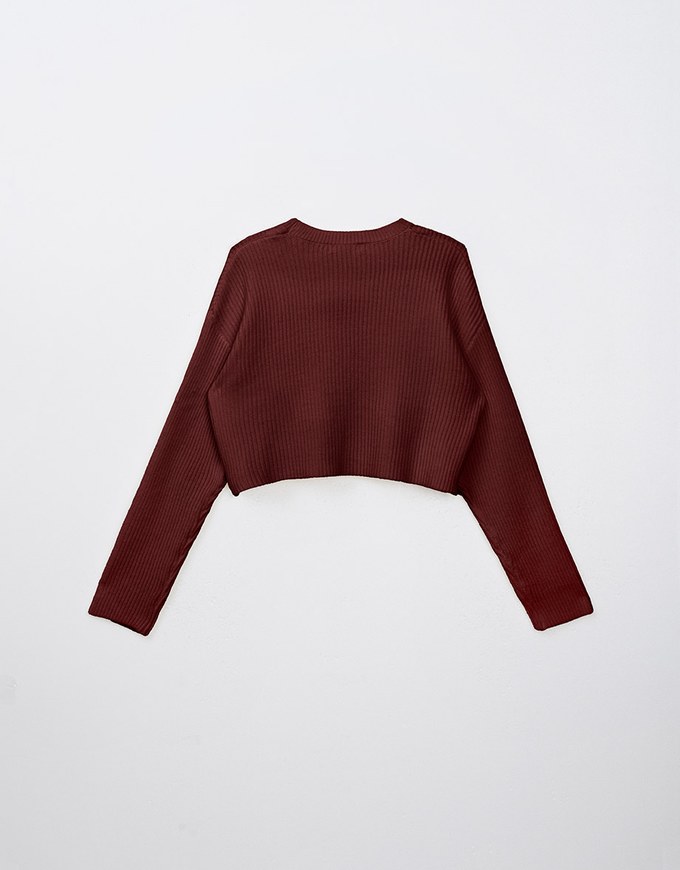 【HEYMAN Design】Heart Shape Cut Out Knit Sweater