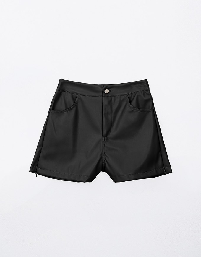 Soft Matte Stretch Faux Leather Shorts