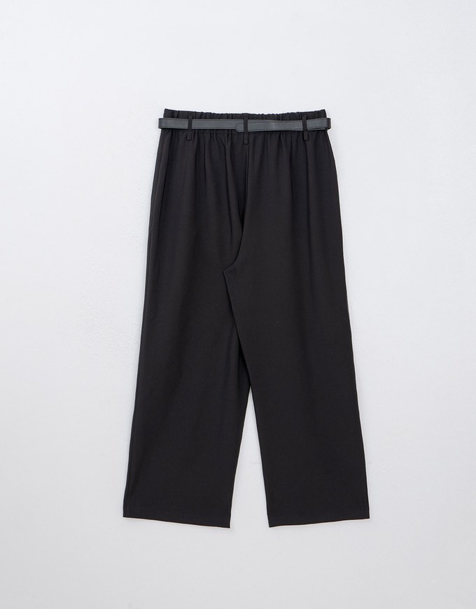 【Tall Girl】Extra-Length Classic Tailored Wide Leg Suit Pants (With Belt and Pockets)