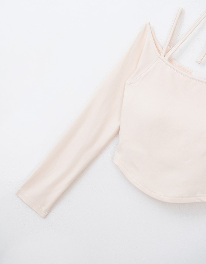 WARM↑UP Lightweight Plush Tie Heat Bra Top