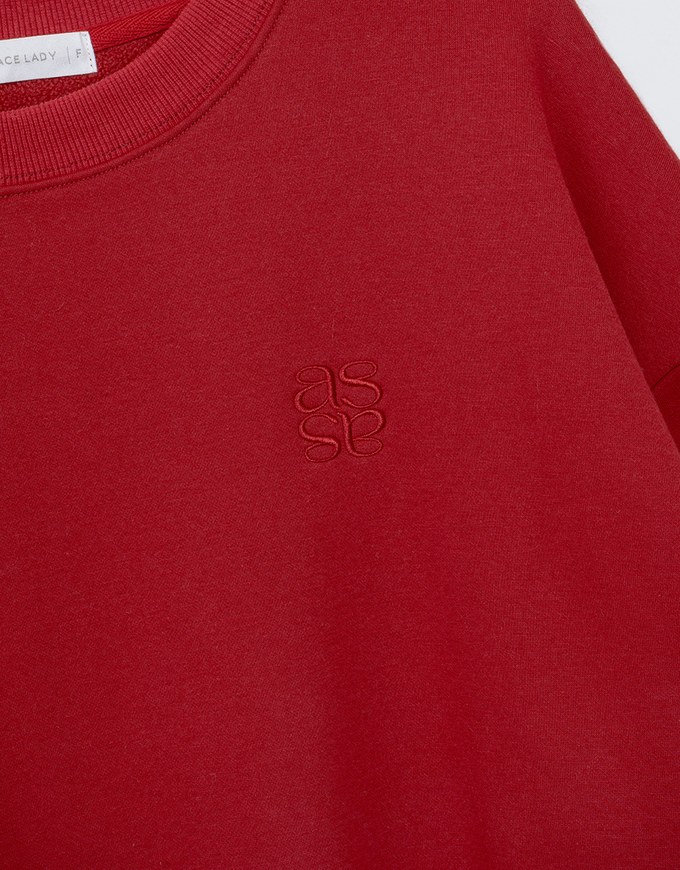 Crew Neck Fleece Lined Sweatshirt With Air Space Logo