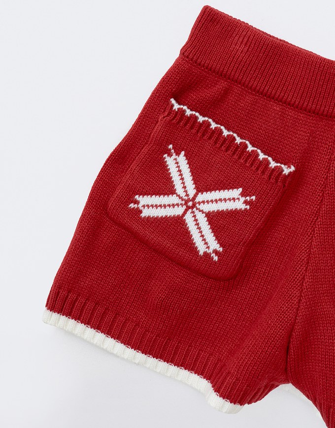 Christmas Themed Knit Shorts