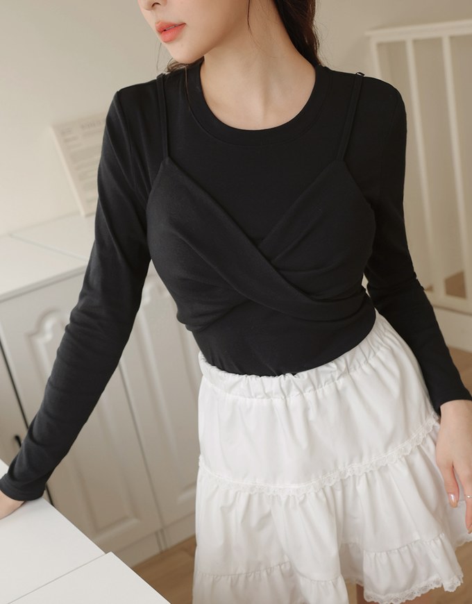 Two Piece Layered Twist Top