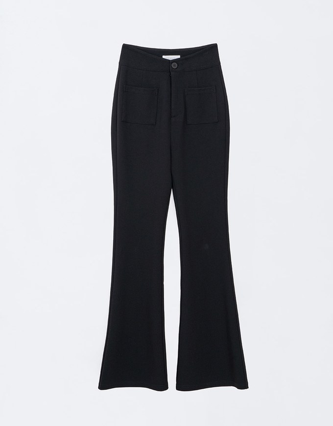 【Stark Minimalism 2.0】High Waisted V Cut Flared Pants