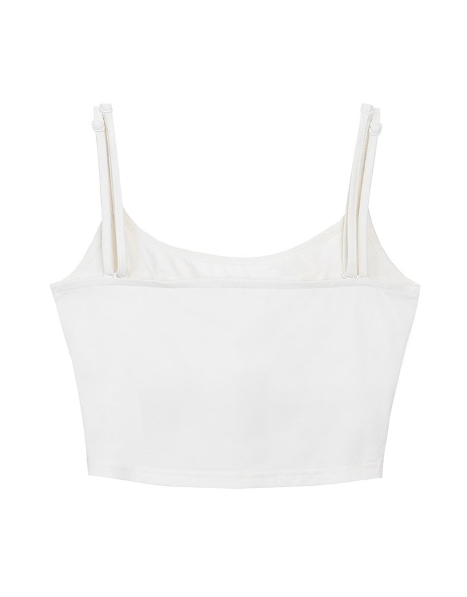 Airy Cool Adjustable Double Strap Cami Crop Top