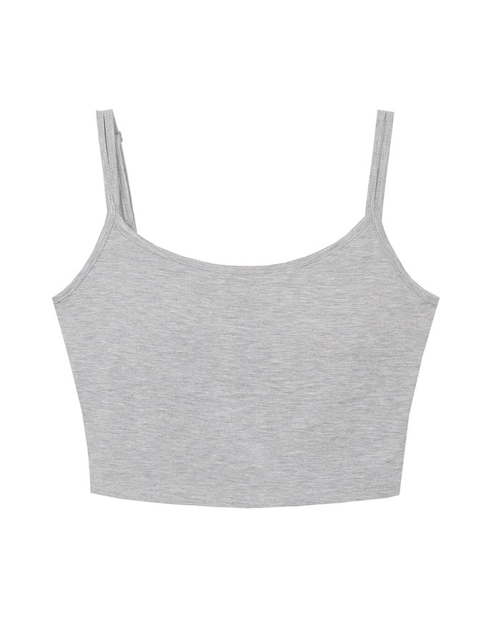 Airy Cool Adjustable Double Strap Cami Crop Top