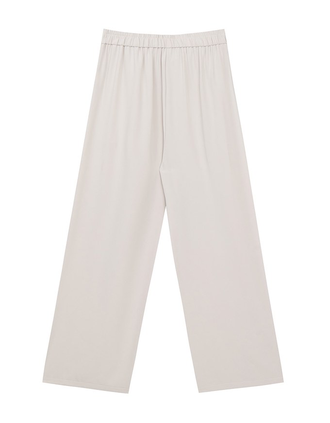 Airy Cool Pleated Straight Leg Wide Pants