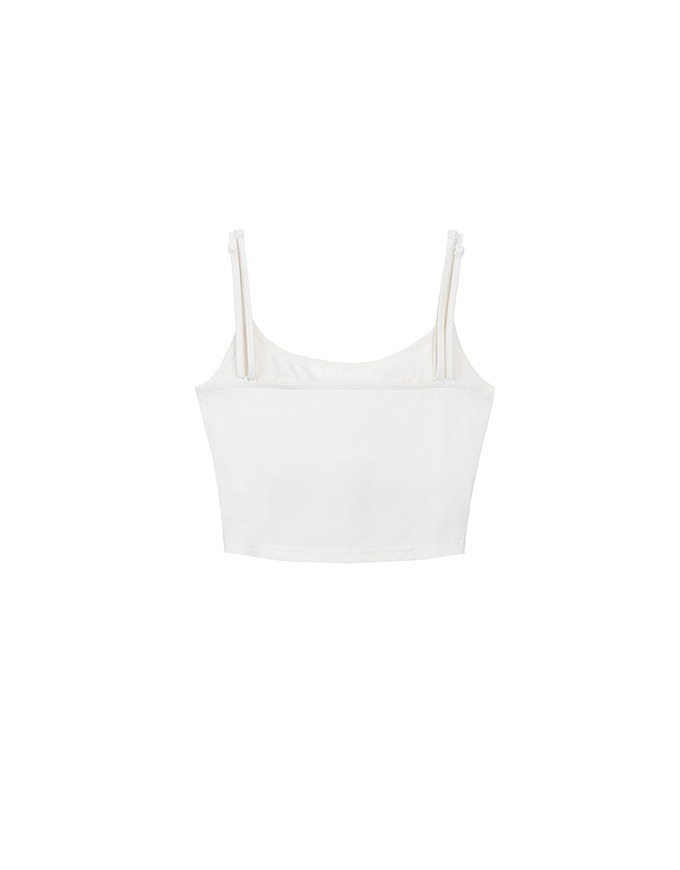 Airy Cool Adjustable Double Strap Cami Crop Top