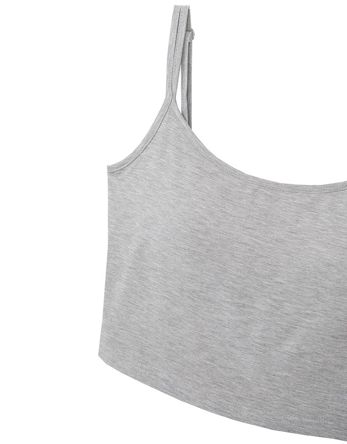 Airy Cool Adjustable Double Strap Cami Crop Top