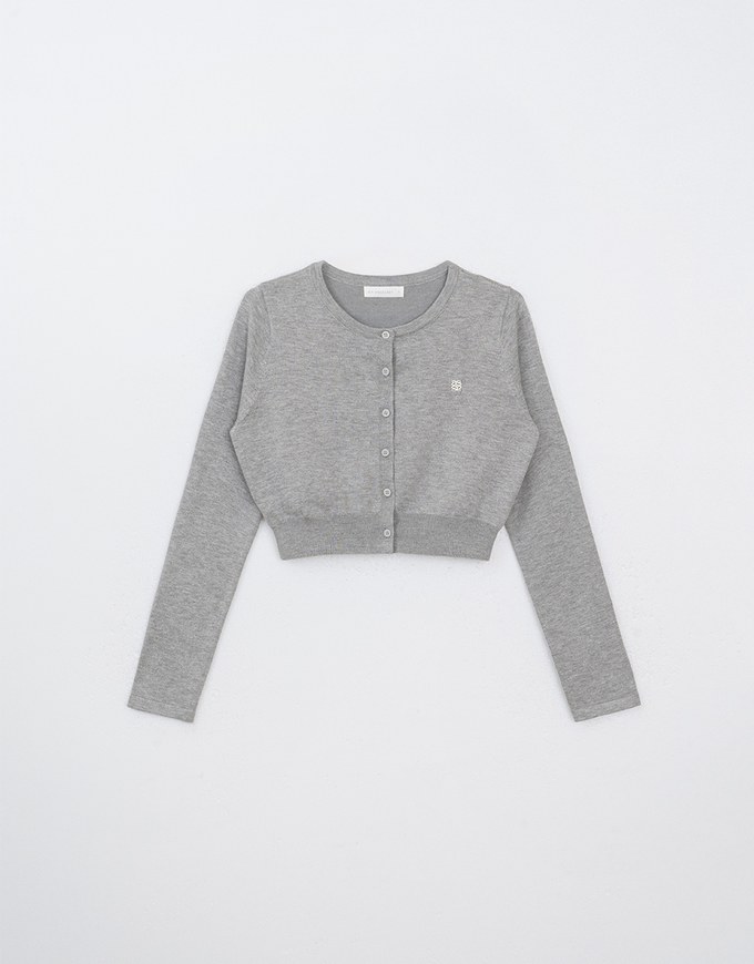 Air Space Logo Embroidered Knitted Cardigan