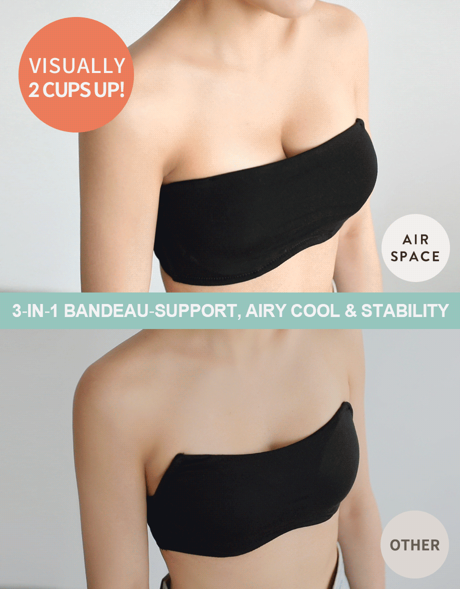 AIRY Cooling Push-Up Tube Bra