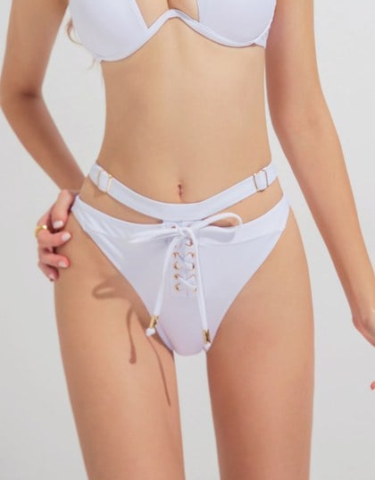 Adjustable Vest Bow Design Bikini Bottom Trunck