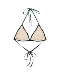 Printed Single Tie Strap Bikini Top (Thick Padded)