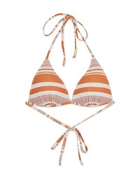 Printed Single Tie Strap Bikini Top (Thick Padded)