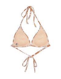 Printed Single Tie Strap Bikini Top (Thick Padded)