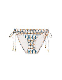 Printed Tie-Side Bikini Bottom