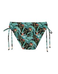 Printed Tie-Side Bikini Bottom