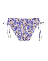 Printed Tie-Side Bikini Bottom