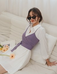 Korean Style Chic Two-Piece Shirt Dress