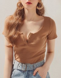 Vintage Round Neck Knitted Top